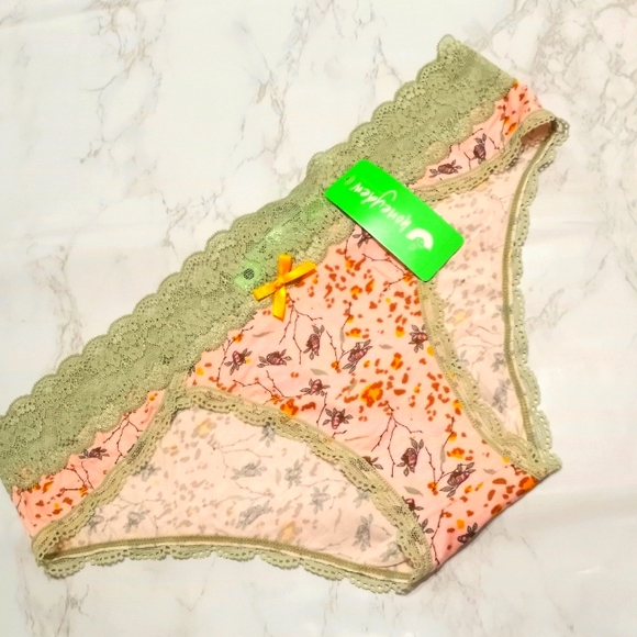 2 RAYON Honeydew HIPSTER PANTIES L - Picture 3 of 8